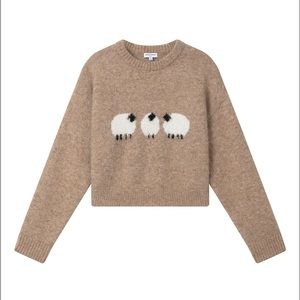 Petite Studio Dakota mohair sweater - sheep print